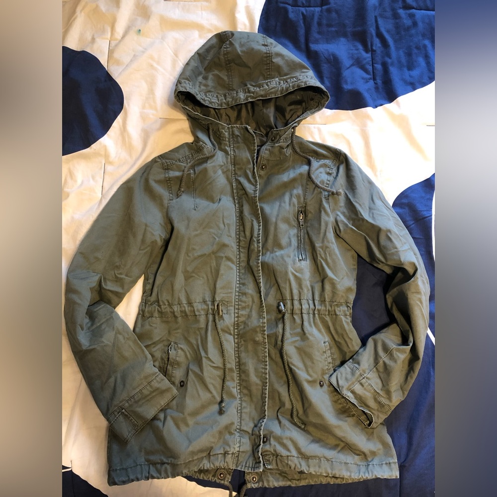 Olive Green Light Jacket, Size M